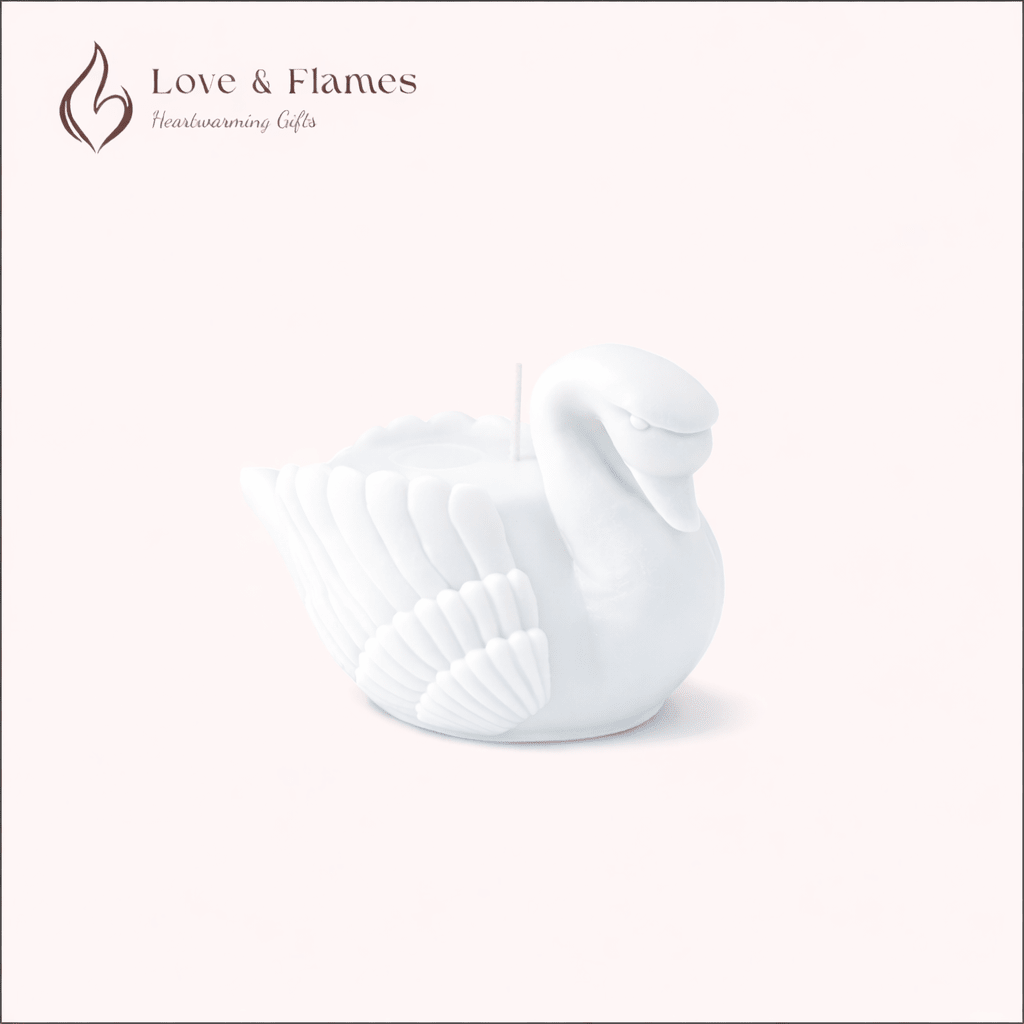 Elegant Swan Scented Candles for Luxury Home Decor & Fragrance - Love & Flames