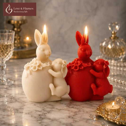 Embracing Bunnies Scented Candles for Cozy Home Décor & Gifts - Love & Flames