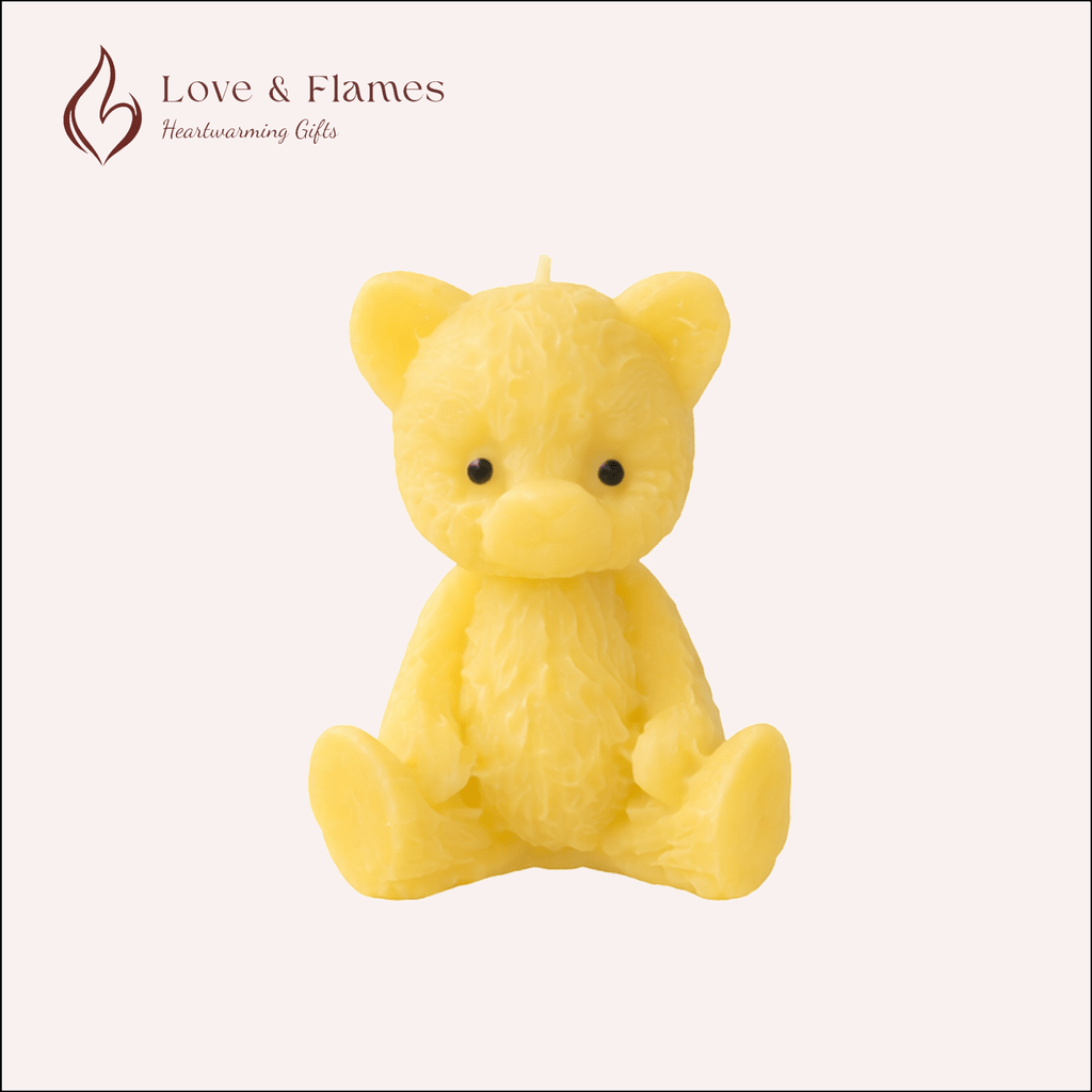 Tiny Teddy Scented Candles for Gifts, Relaxation & Cozy Home Decor - Love & Flames