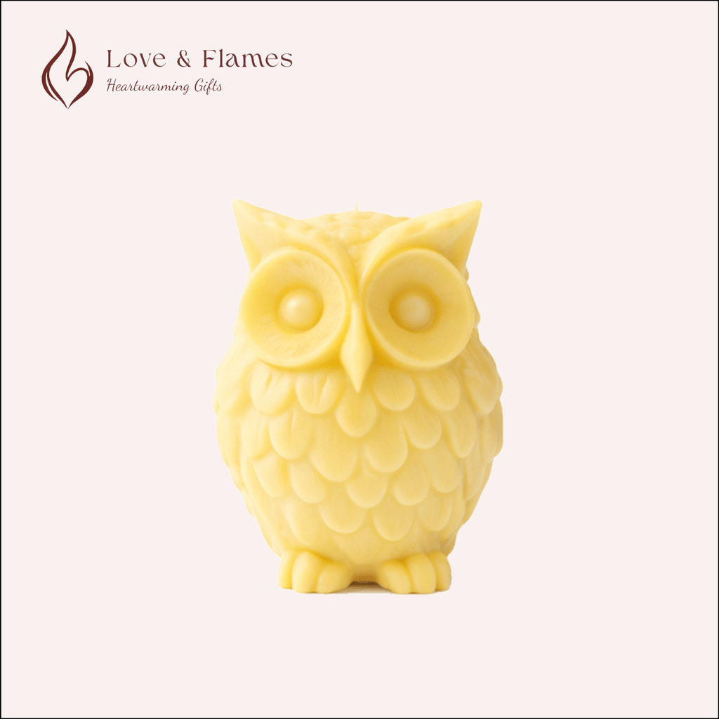 Wise Owl Scented Candles for Home Décor, Gifts & Relaxation - Love & Flames