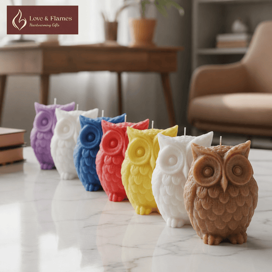Wise Owl Scented Candles for Home Décor, Gifts & Relaxation - Love & Flames