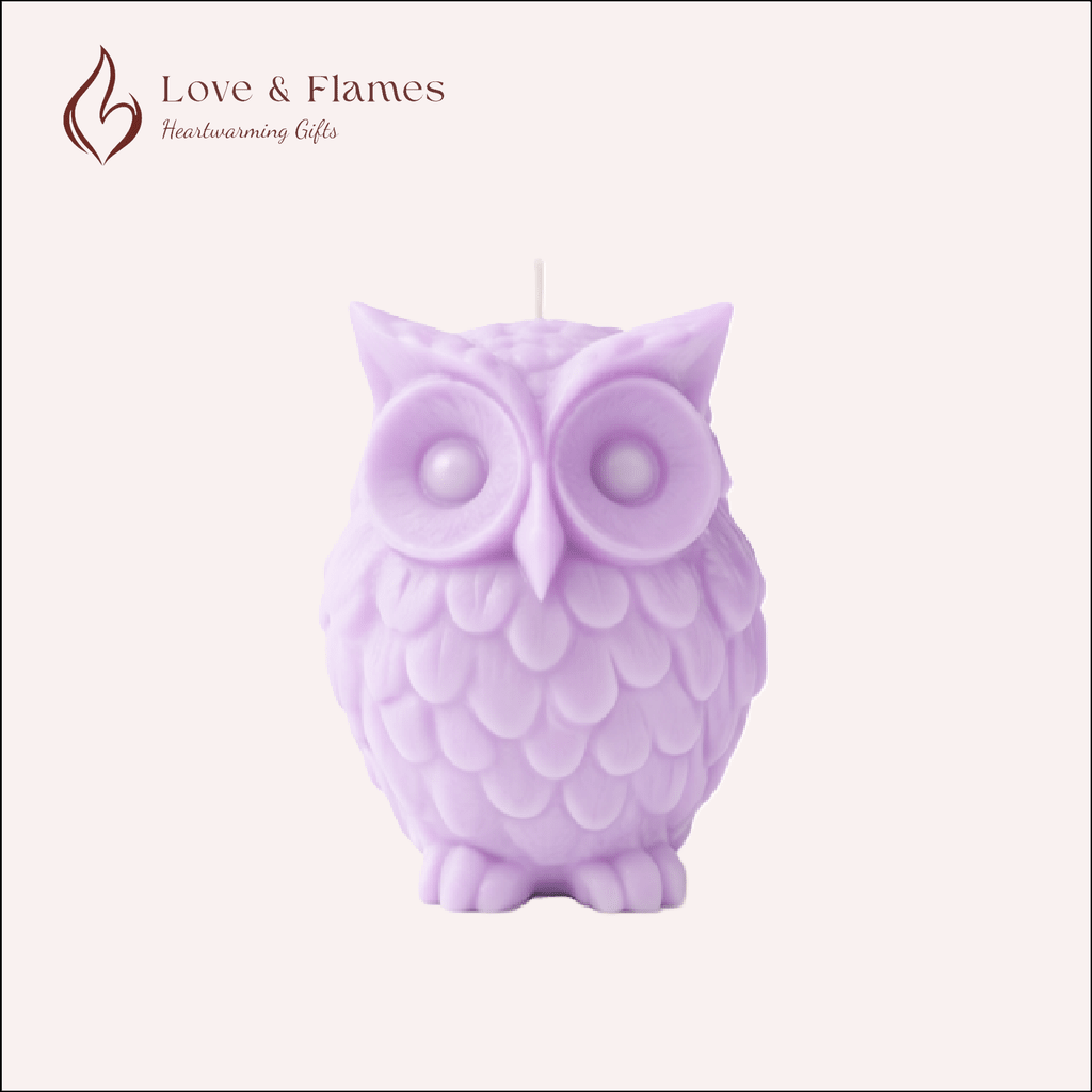 Wise Owl Scented Candles for Home Décor, Gifts & Relaxation - Love & Flames
