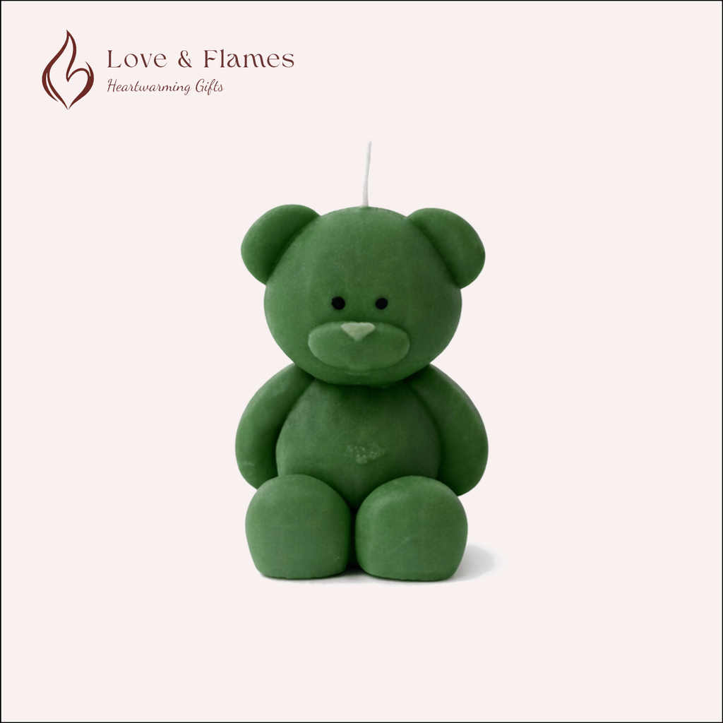 Blush Bear Scented Candles for Gifts, Relaxation & Cozy Home Decor - Love & Flames