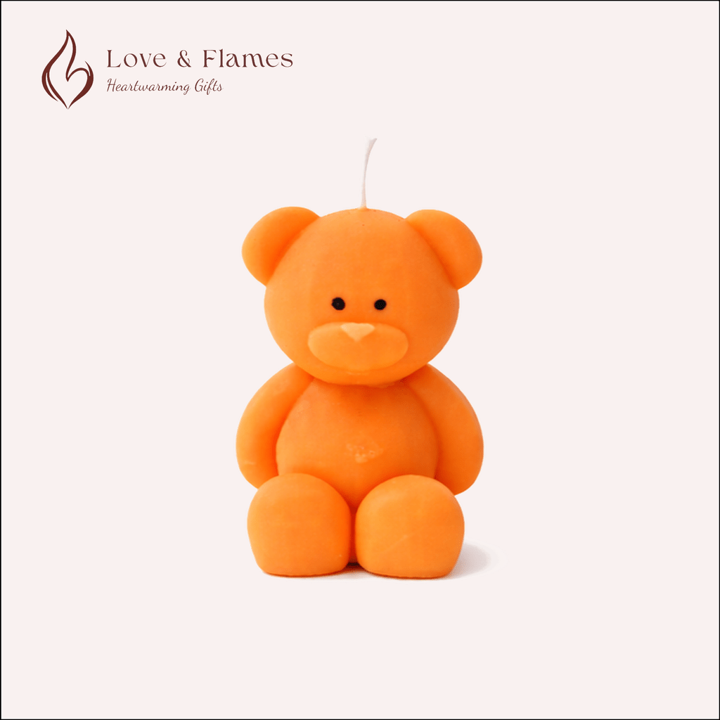 Blush Bear Scented Candles for Gifts, Relaxation & Cozy Home Decor - Love & Flames