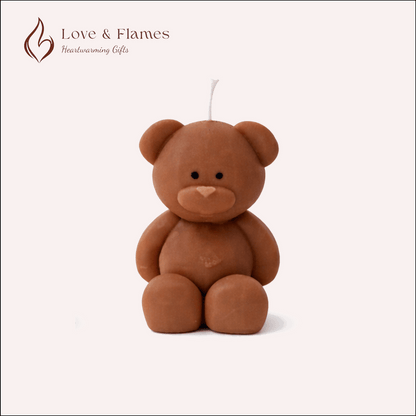 Blush Bear Scented Candles for Gifts, Relaxation & Cozy Home Decor - Love & Flames