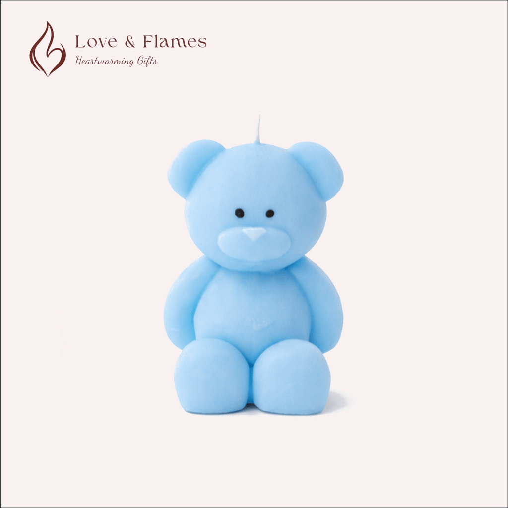 Blush Bear Scented Candles for Gifts, Relaxation & Cozy Home Decor - Love & Flames
