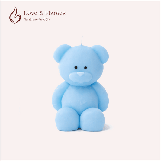 Blush Bear Scented Candles for Gifts, Relaxation & Cozy Home Decor - Love & Flames