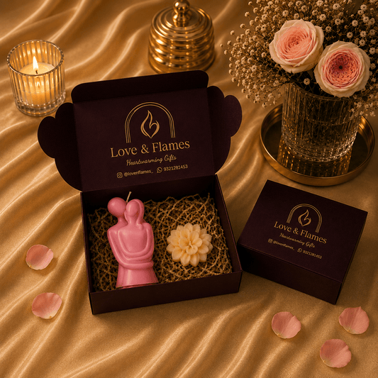 Couple Luxury Scented Candle Gift Box - Love & Flames