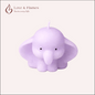 Cute Baby Prince & Princess Elephant Scented Candles – Adorable Aromatic Candles - Love & Flames