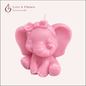 Cute Baby Prince & Princess Elephant Scented Candles – Adorable Aromatic Candles - Love & Flames