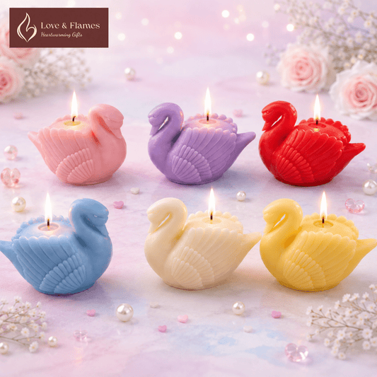 Elegant Swan Scented Candles for Luxury Home Decor & Fragrance - Love & Flames