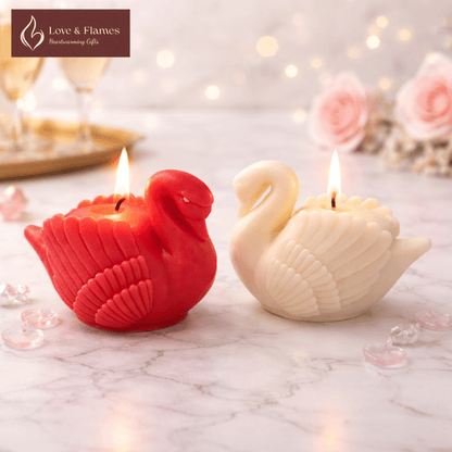 Elegant Swan Scented Candles for Luxury Home Decor & Fragrance - Love & Flames