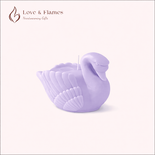 Elegant Swan Scented Candles for Luxury Home Decor & Fragrance - Love & Flames