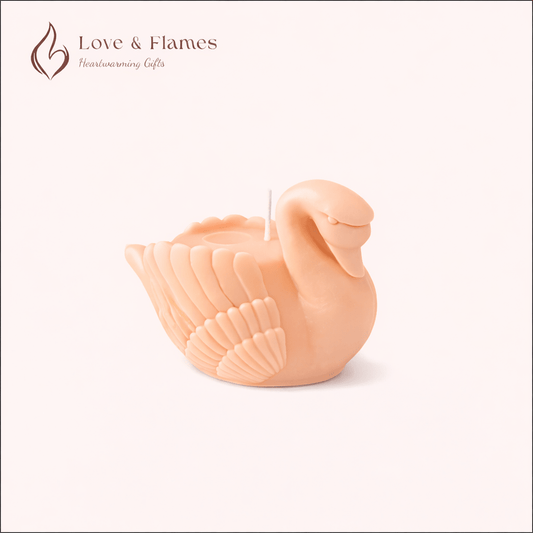 Elegant Swan Scented Candles for Luxury Home Decor & Fragrance - Love & Flames