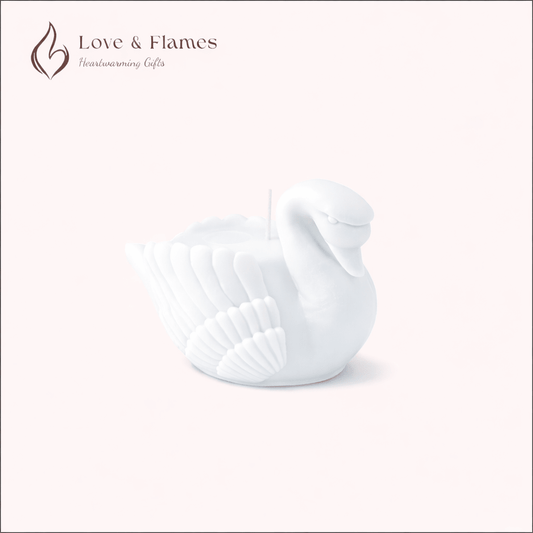 Elegant Swan Scented Candles for Luxury Home Decor & Fragrance - Love & Flames