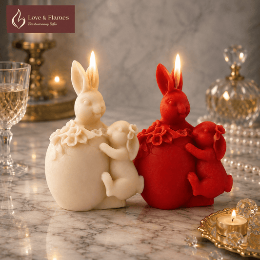 Embracing Bunnies Scented Candles for Cozy Home Décor & Gifts - Love & Flames
