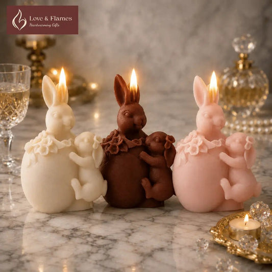 Embracing Bunnies Scented Candles for Cozy Home Décor & Gifts - Love & Flames