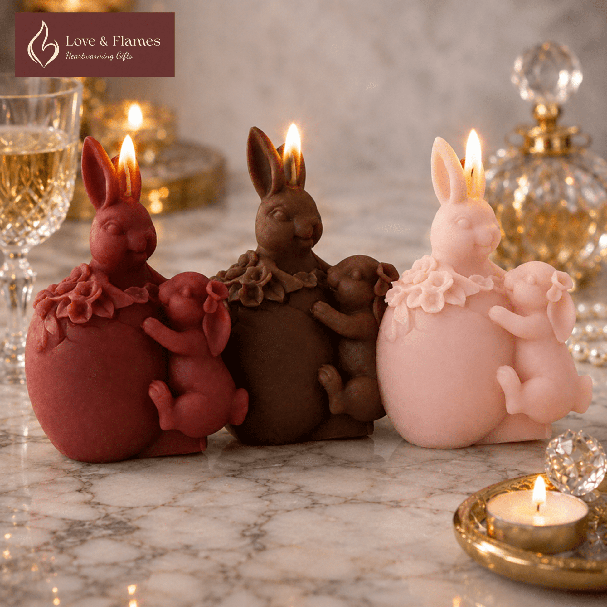 Embracing Bunnies Scented Candles for Cozy Home Décor & Gifts - Love & Flames