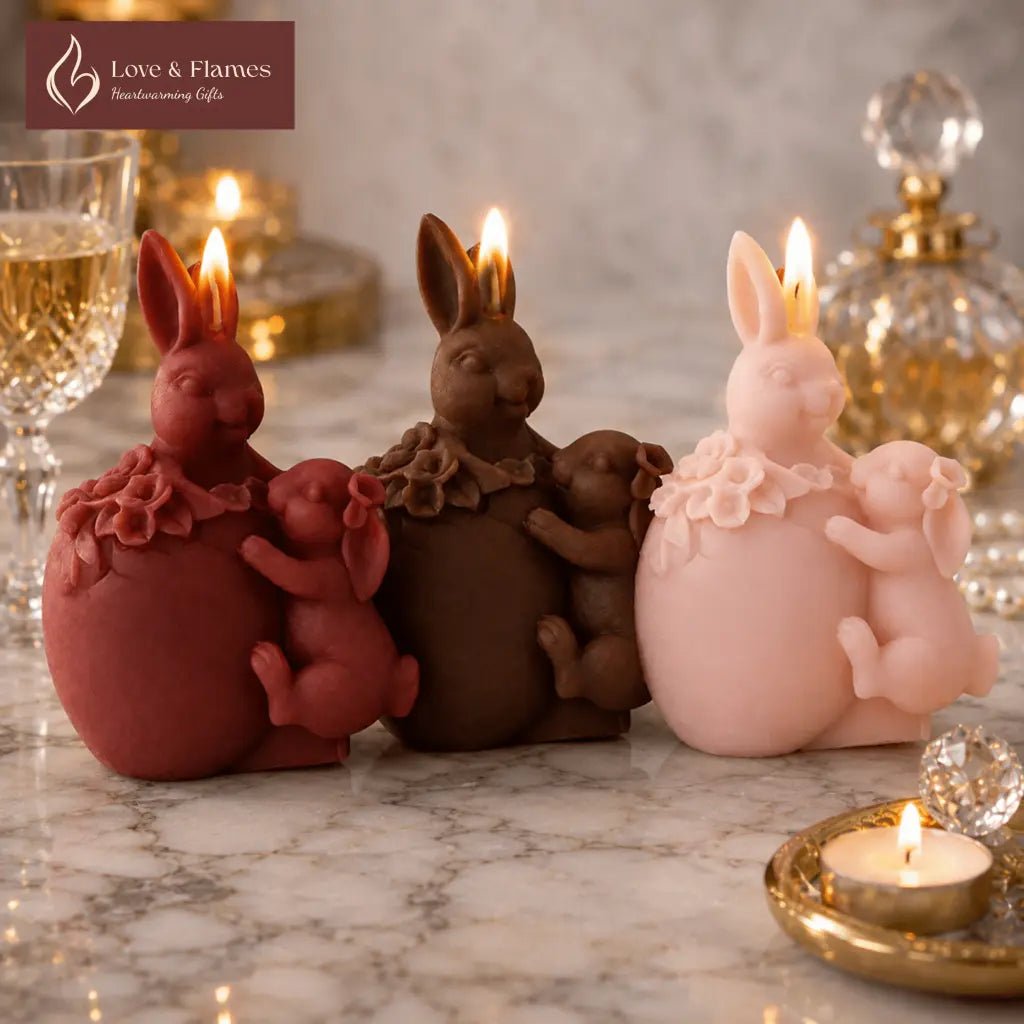 Embracing Bunnies Scented Candles for Cozy Home Décor & Gifts - Love & Flames