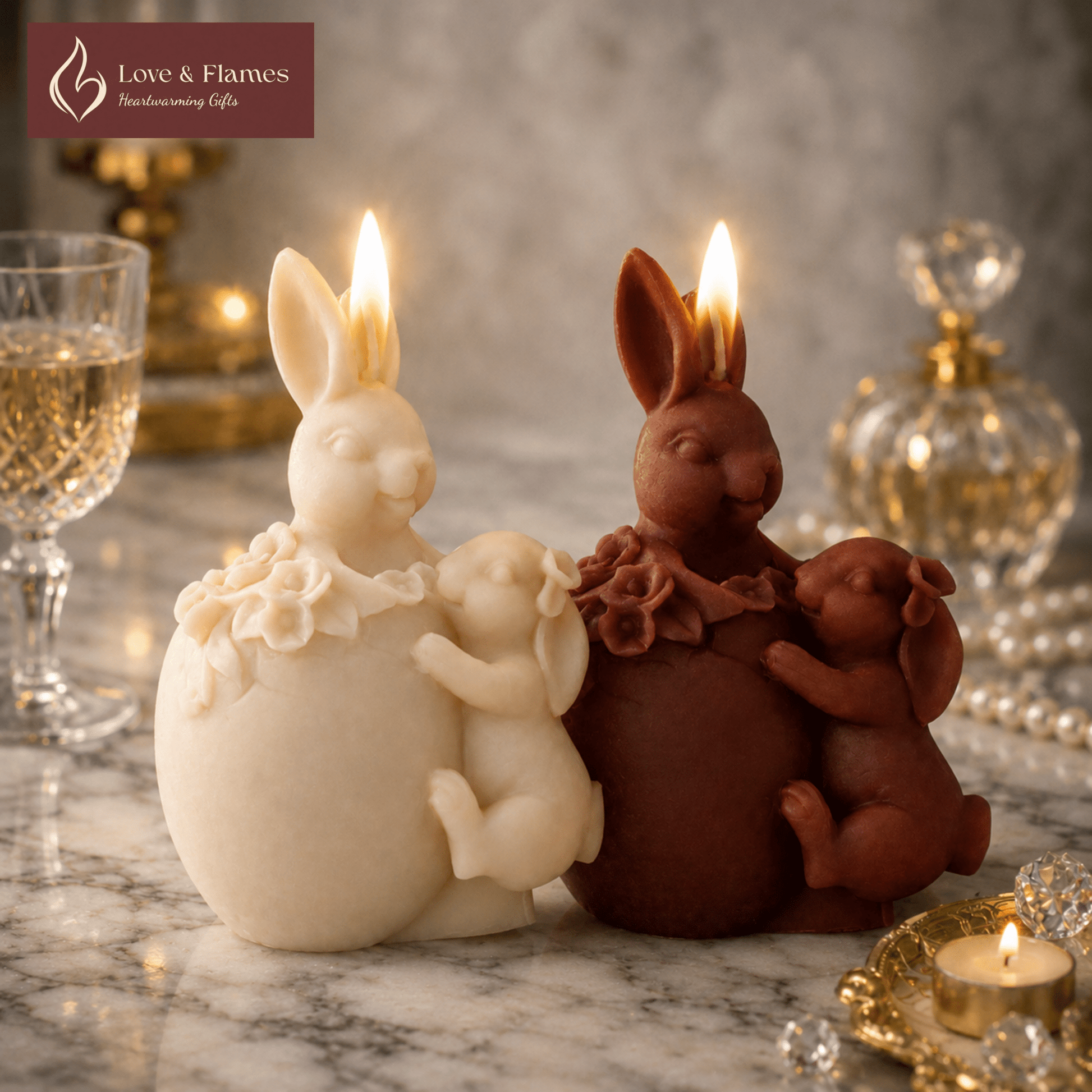 Embracing Bunnies Scented Candles for Cozy Home Décor & Gifts - Love & Flames