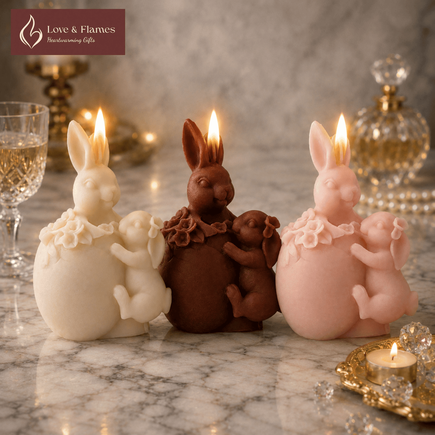 Embracing Bunnies Scented Candles for Cozy Home Décor & Gifts - Love & Flames