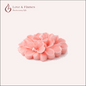 Floating Plumeria Frangipani Scented Candle Color Pink Blush & Fragrance Vanilla - Love & Flames