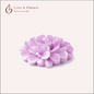 Floating Plumeria Frangipani Scented Candle Color Purple Lavender & Fragrance Lavender - Love & Flames