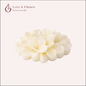 Floating Plumeria Frangipani Scented Candle Color White Ivory & Fragrance Vanilla - Love & Flames
