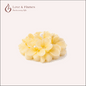 Floating Plumeria Frangipani Scented Candle Color Yellow Lemon & Fragrance Jasmine - Love & Flames