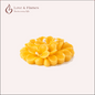Floating Plumeria Frangipani Scented Candle Color Yellow Sunshine & Fragrance Vanilla - Love & Flames