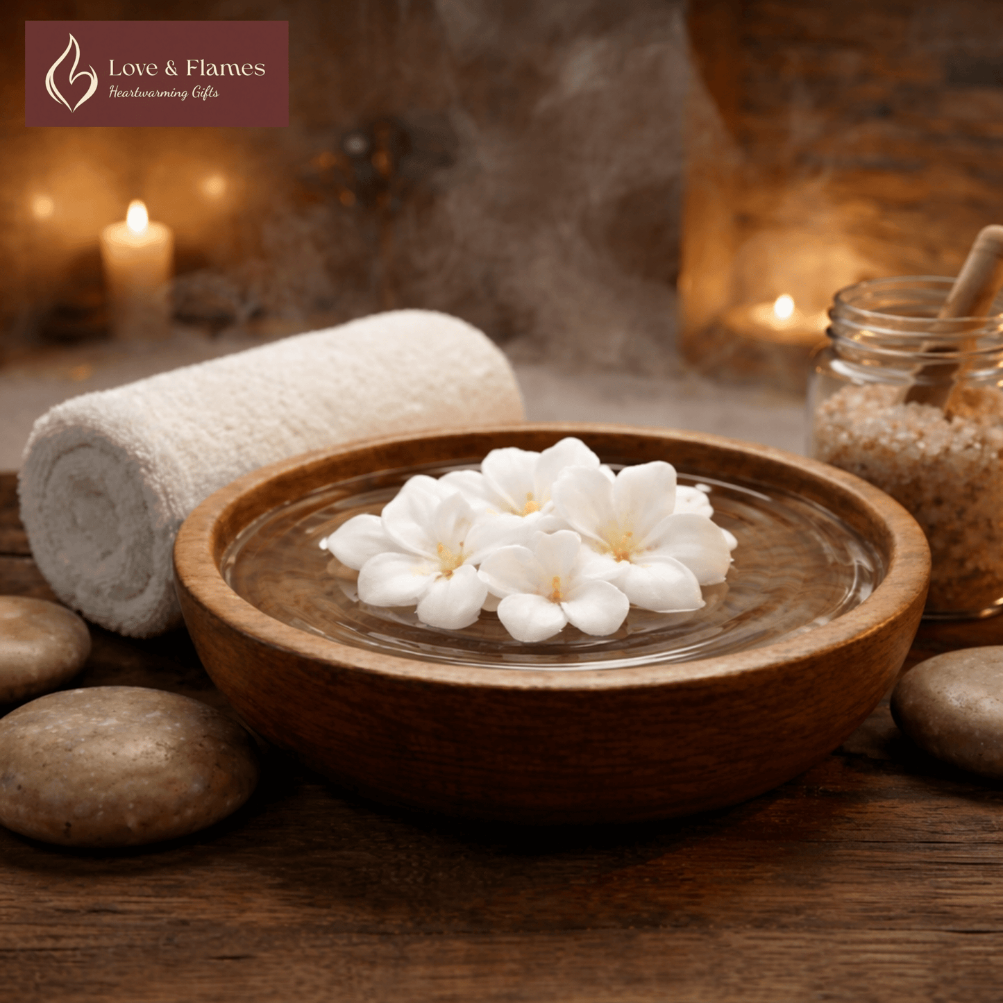 Floating Plumeria Frangipani Scented Candles – Water Floatable Floral Candles - Love & Flames