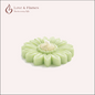 Floating Sunflower Scented Candle Color Green Mint & Fragrance Lily - Love & Flames