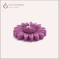 Floating Sunflower Scented Candle Color Purple Violet & Fragrance Night Queen - Love & Flames