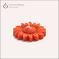 Floating Sunflower Scented Candle Color Red Crimson & Fragrance Rose - Love & Flames