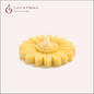 Floating Sunflower Scented Candle Color Yellow Lemon & Fragrance Jasmine - Love & Flames