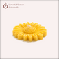 Floating Sunflower Scented Candle Color Yellow Sunshine & Fragrance Vanilla - Love & Flames
