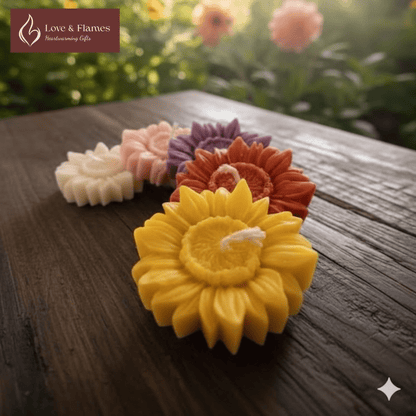 Floating Sunflower Scented Candle – Water Floatable Decorative Flower Candle - Love & Flames