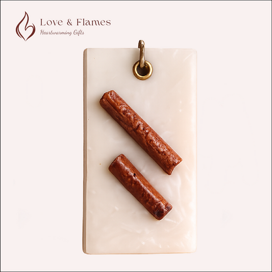 Lumiscent Wax Sachets Color White Ivory & Fragrance Cinnamon - Love & Flames