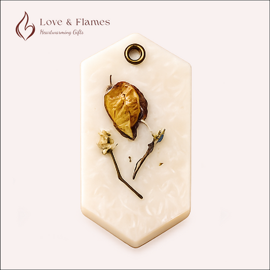 Lumiscent Wax Sachets Color White Ivory & Fragrance Citrus - Love & Flames
