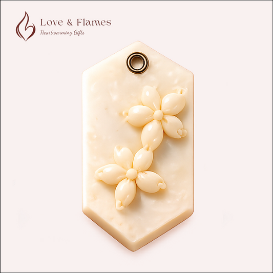 Lumiscent Wax Sachets Color White Ivory & Fragrance Ethereal Jasmine - Love & Flames