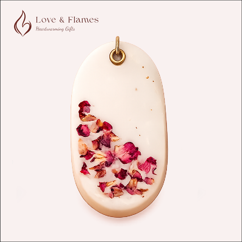 Lumiscent Wax Sachets Color White Ivory & Fragrance Imperial Rose - Love & Flames