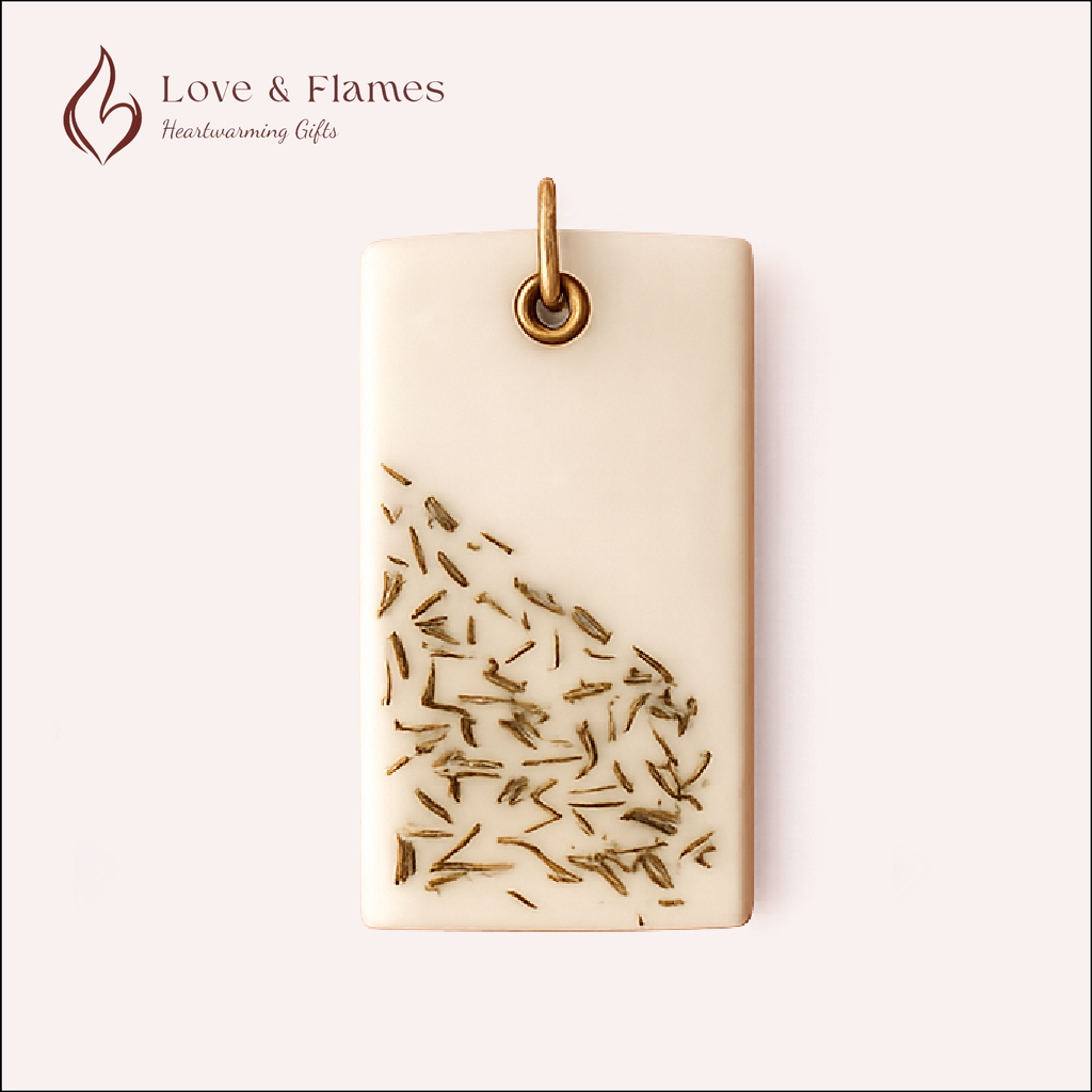 Lumiscent Wax Sachets Color White Ivory & Fragrance Lemongrass Twist - Love & Flames