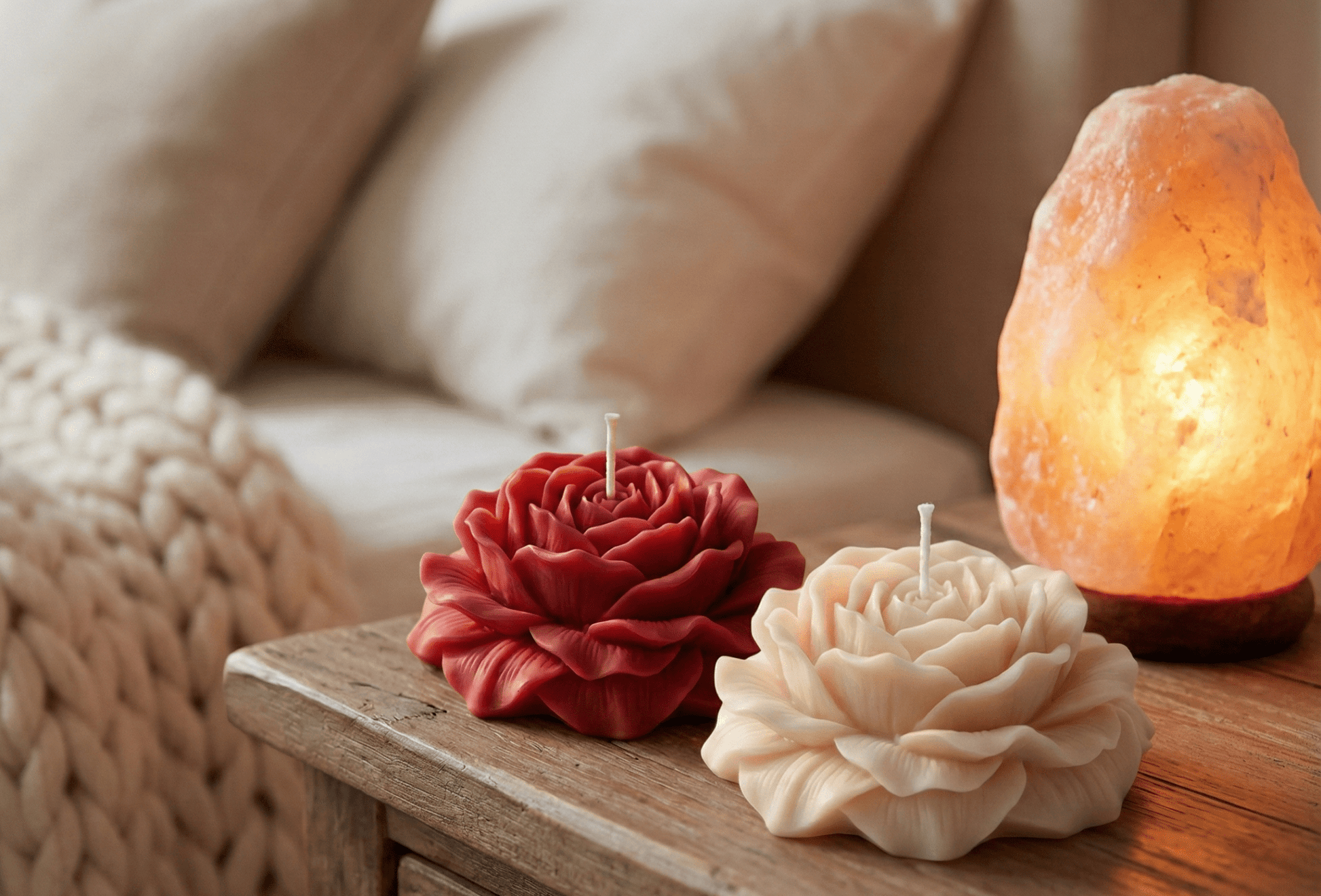 Peony Bloom Candle – Luxury Floral Scented Romantic Floral Gift - Love & Flames