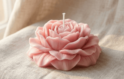 Peony Bloom Candle – Luxury Floral Scented Romantic Floral Gift - Love & Flames