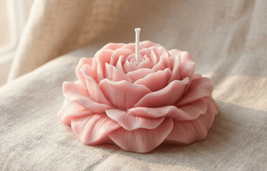 Peony Bloom Candle – Luxury Floral Scented Romantic Floral Gift - Love & Flames