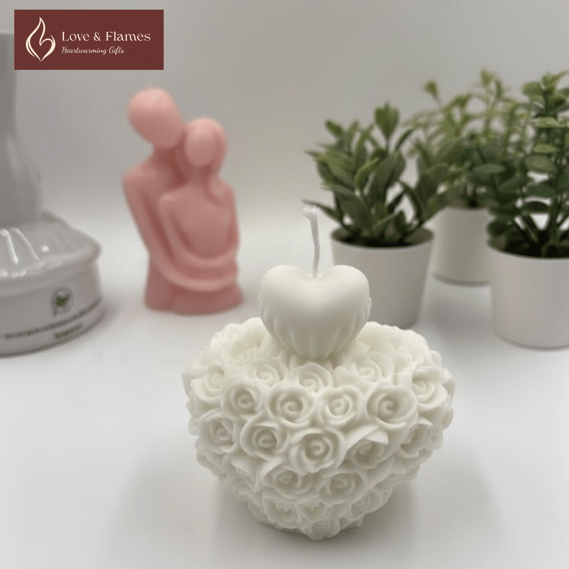 Queen of Hearts Scented Candles for Romantic Décor & Gifts - Love & Flames