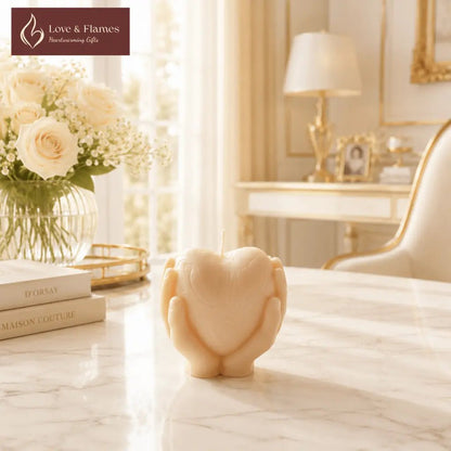 Romantic Heart Scented Candles - Luxury Aromatic Candles for Gifts & Home Décor - Love & Flames