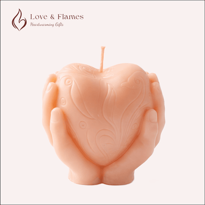 Romantic Heart Scented Candles - Luxury Aromatic Candles for Gifts & Home Décor - Love & Flames