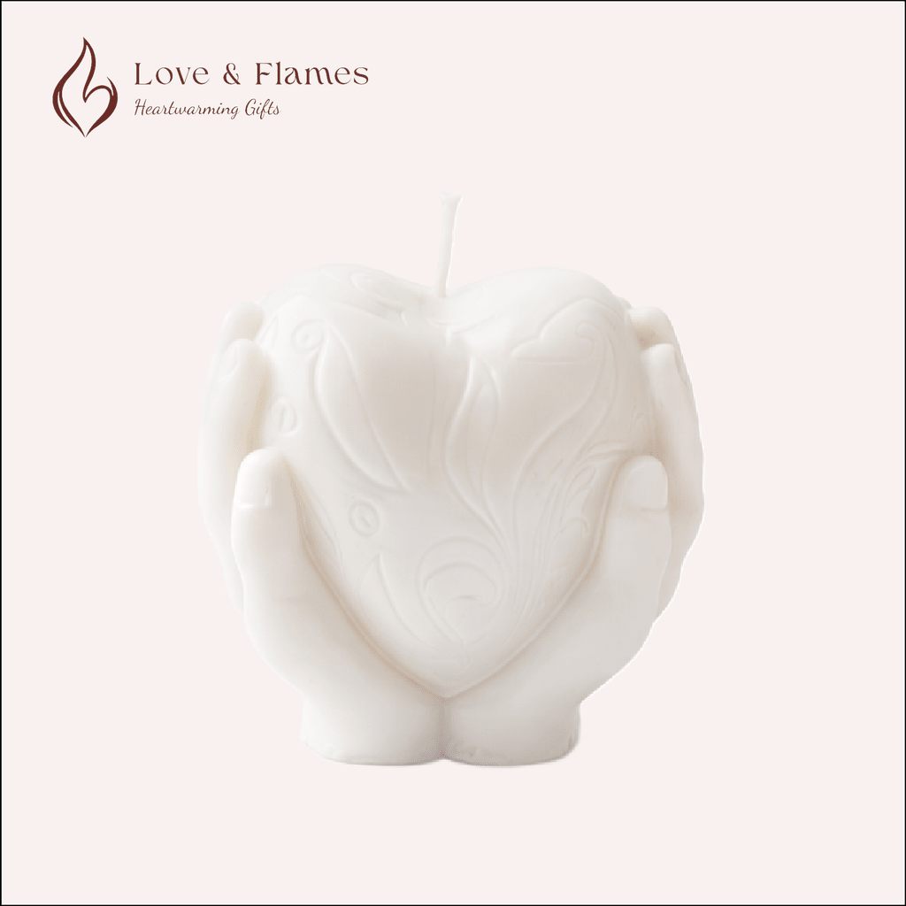 Romantic Heart Scented Candles - Luxury Aromatic Candles for Gifts & Home Décor - Love & Flames