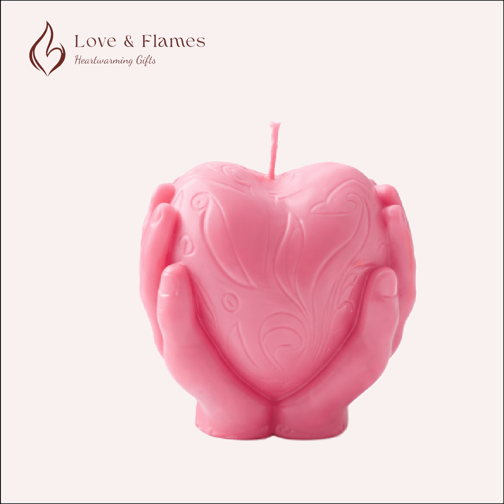 Romantic Heart Scented Candles - Luxury Aromatic Candles for Gifts & Home Décor - Love & Flames
